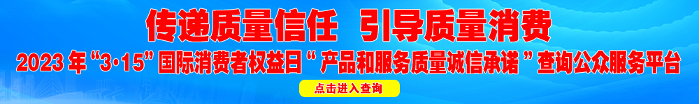 2023年“3·15”國際消費者權益日“產品和服務質量誠信承諾”查詢公眾平臺